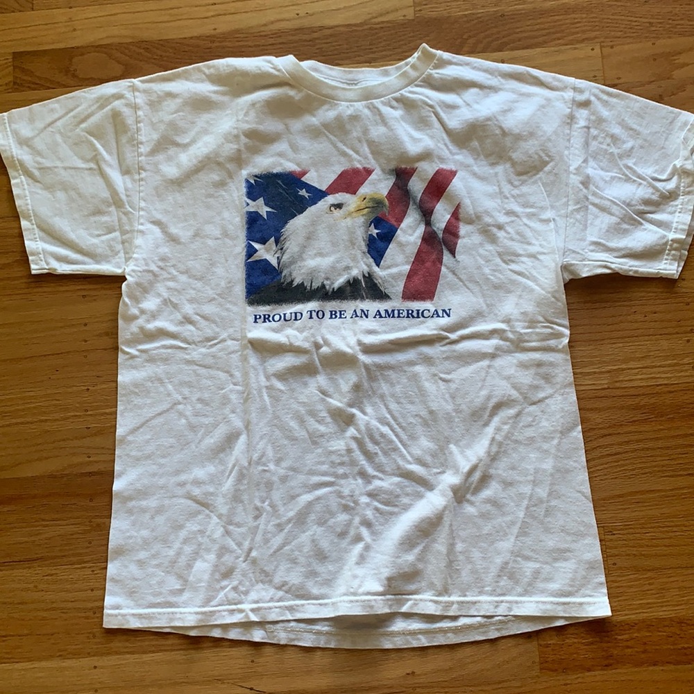 Vintage American Flag & Eagle Shirt